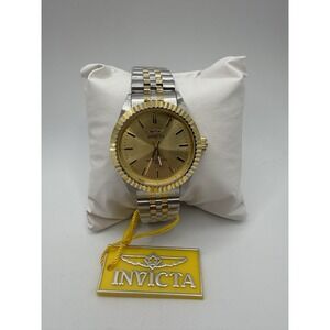 Invicta Specialty Watch Woman's Gold Silver Two-Tone New Classic Elegance Box